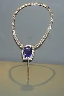 Cartier: Bismarck sapphire necklace