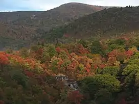 Second Falls with Black Balsam Knob in the background