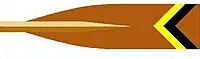 Image showing the rowing club's blade colours