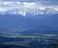 The Kamnik–Savinja Alps seen from Carinthia