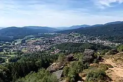 Bodenmais seen from the Silberberg mountain