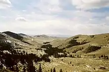 View of Bogd Khan Uul from the monastery