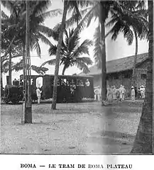 The local tram at Boma