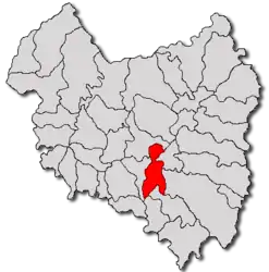 Location in Covasna County