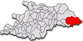 Location in Maramureș County