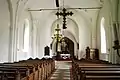 The interior of the monastery church of Bosjö