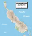 Detailed map of Bougainville and Buka