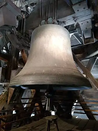 The bourdon Emmanuel, Notre-Dame's largest and oldest bell, cast in 1686