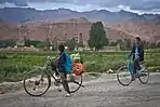 Local boys with bicycles