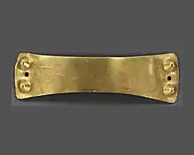 Gold wristguard from Vila Nova de Cerveira, Portugal.