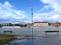 Bratislava does not usually suffer major floods, but the Danube sometimes overflows its right bank.