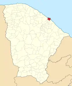 Location of Fortaleza