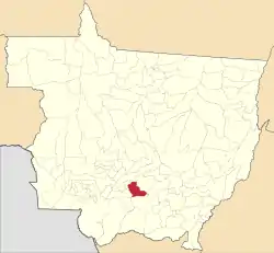 Location in Mato Grosso