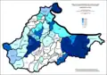 Share of Serbs in Brčko by settlements 1991