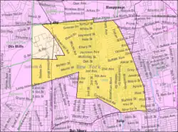 U.S. Census map of Brentwood.