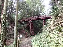 Reconstructed bridge of Takiyama Castle