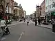 Colour photograph of Briggate, Leeds, in 2003