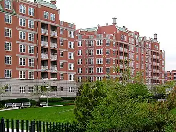 The Oceana luxury condominiums on Brighton Beach, built in the early 2000s