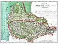 Map of Kurland and Kowno governorates ca 1900 - Polangen in Kurland