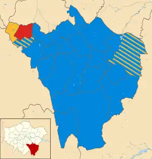 Bromley 2010 results map