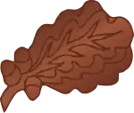 Bronze oak leaf cluster