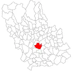 Location in Prahova County