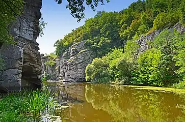 Buky Canyon in the Cherkasy Oblast