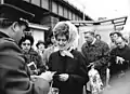 Passport checks at the Oberbaumbrücke crossing in 1972.