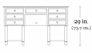 bureau Mazarin (front view)