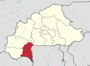 Location in Burkina Faso