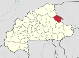 Location in Burkina Faso