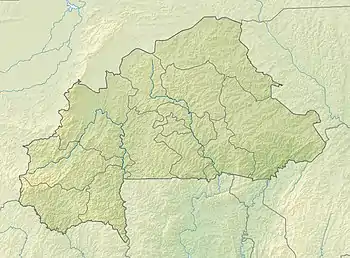 Map showing the location of Arli National Park