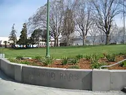 Shattuck Avenue entrance to Bushrod Park