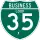 Business Interstate 35-X marker