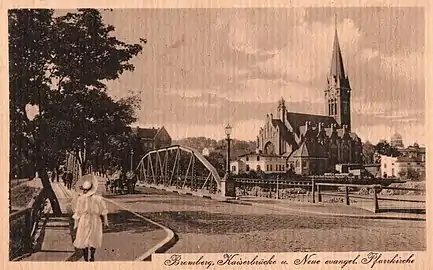 View of Bernardyński bridge in 1910