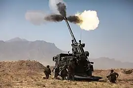 Live fire in Afghanistan, August 2009