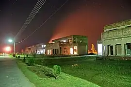 Chand Bagh School ground at night