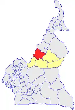 Department location in Cameroon