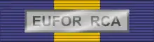 CSDP Medal EUFOR RCA ribbon bar