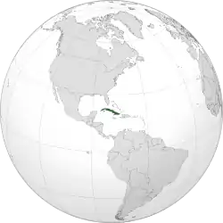 Location of Provisional Government of Cuba