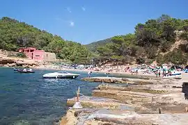 Cala Salada, north of Sant Antoni