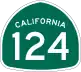 State Route 124 marker