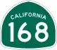 State Route 168 marker