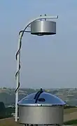 Whole sky camera based on reflecting (mirror) dome with sun tracker. Constructed by K. Markowicz