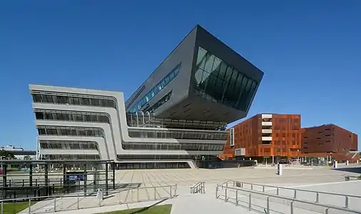 Library and Learning Center of the University of Vienna, by Zaha Hadid  (2008)