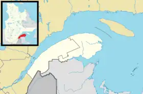 Cascapédia–Saint-Jules is located in Eastern Quebec