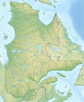 Map showing the location of Réserve écologique André-Linteau