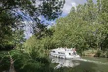 A boat on the Canal du Midi