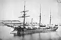 The gunboat Lutin (1877–1897) was stationed in central Bangkok in March 1893