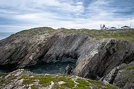 Cliffs and lighthouse